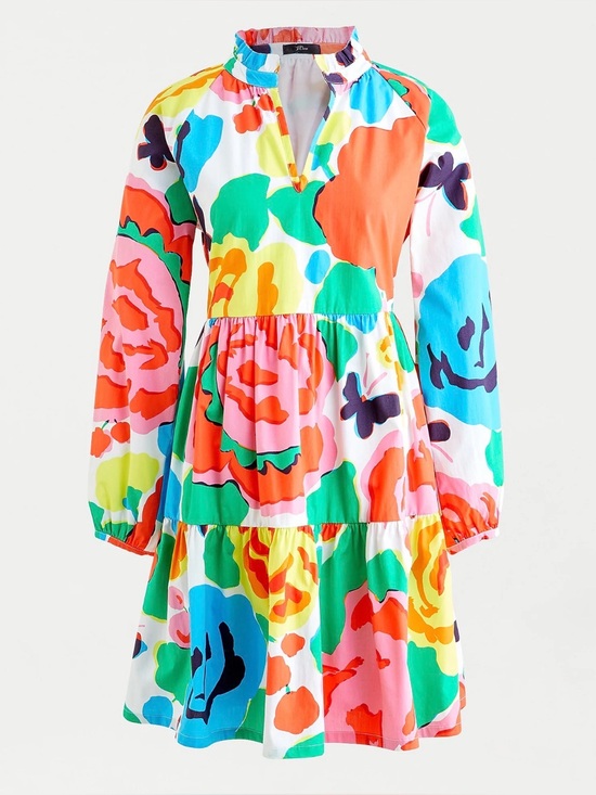 J. Crew Dresses & Skirts - Tiered popover dress in Ratti® jardin floral M